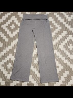 Gray Wide-Leg Lounge Trousers